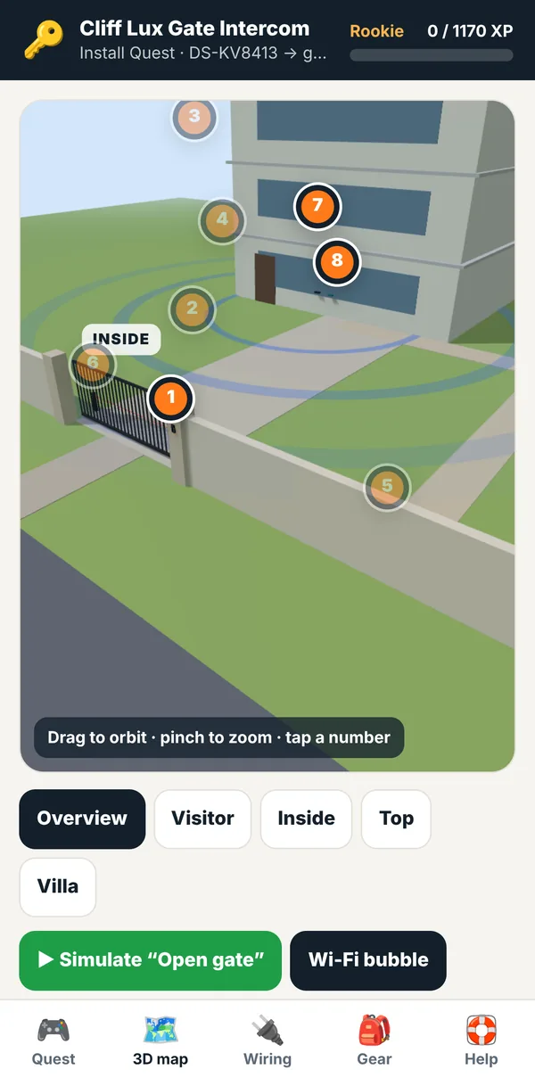 Install quest 3D gate map on iPhone